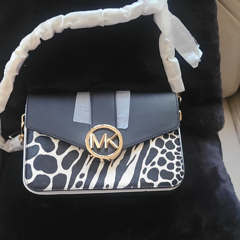 Michael Kors Zebra Print Crossbody  Bag